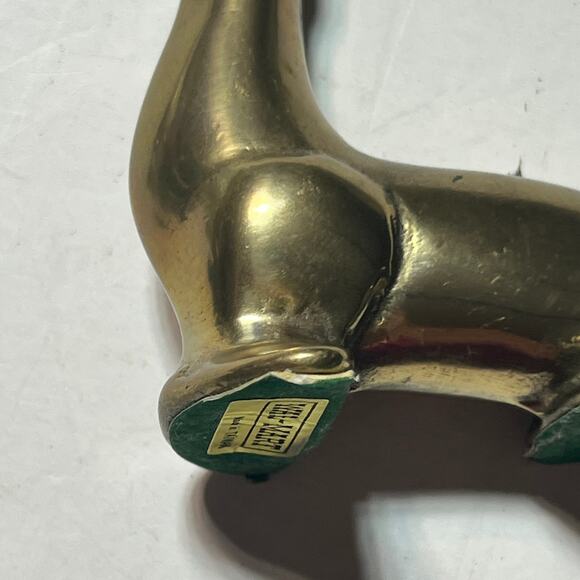 Vintage Brass Sea Lion Figurine Taiwan old Wal Mart Mid Century Animal Decor - Picture 13 of 14